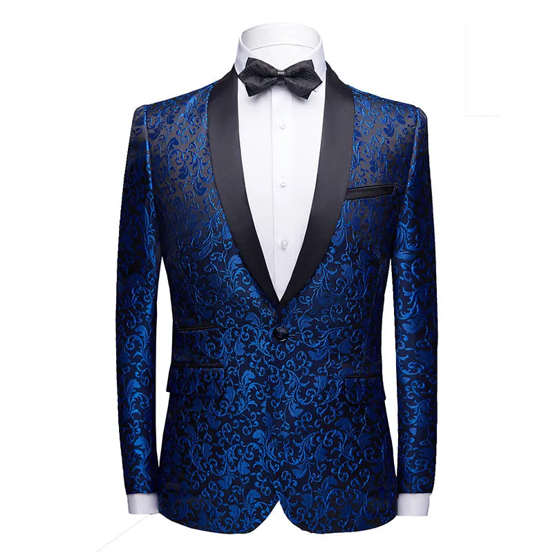 Royal Blue One Button Shawl Collar Sequin Suit Jacket Men Nightclub Party Prom Suits&Blazer Mens DJ Stage Clothers for Singers
Royal Blue One Button Shawl Collar Sequin Suit Jacket Men Nightclub Party Prom Suits&Blazer Mens DJ Stage Clothers for Singers