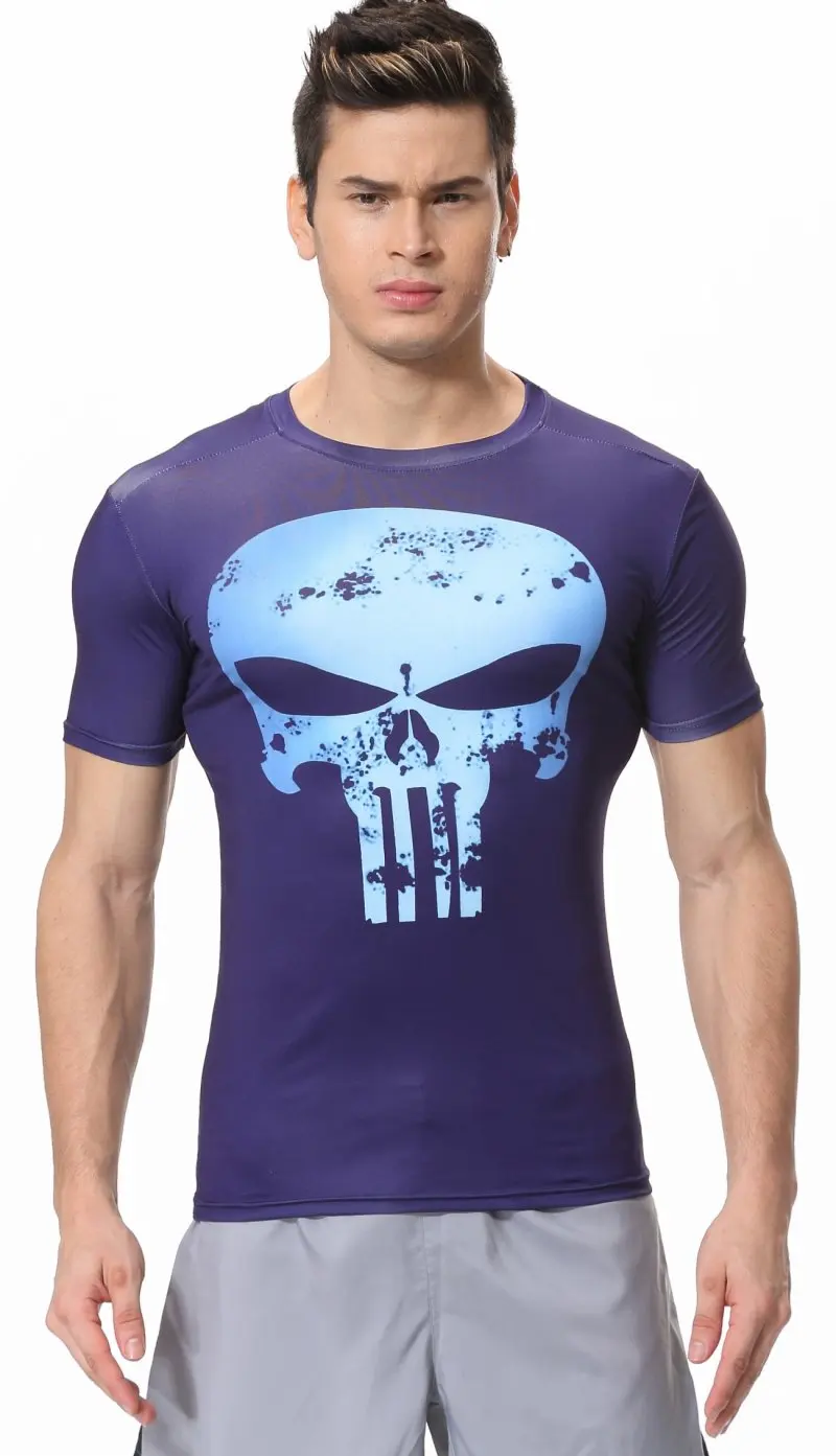 Red Plume Men's Compression Fitness Shirts, The Frank Castle Skull Head Tights Sports T-shirt
Red Plume Men's Compression Fitness Shirts, The Frank Castle Skull Head Tights Sports T-shirt