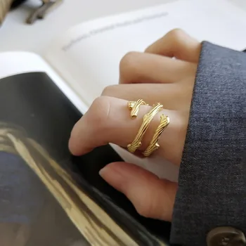 Lady's Authentic S925 Sterling Silver Fine Jewelry Golds Branch twig ramet Leaf Rings Long J325
Lady's Authentic S925 Sterling Silver Fine Jewelry Golds Branch twig ramet Leaf Rings Long J325