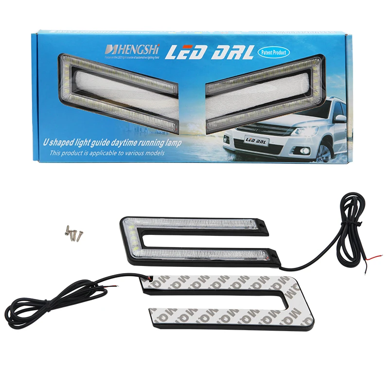 2Pcs/Set car LED DRL Daytime Running Light 12W External Car Lights Styling Brake&Steering lamp Black Shell Auto Fog lapms UShape
2Pcs/Set car LED DRL Daytime Running Light 12W External Car Lights Styling Brake&Steering lamp Black Shell Auto Fog lapms UShape