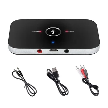 Bluetooth V4.1 Transmitter Wireless Audio RCA to 3.5mm Aux USB Adapter Hub 
Bluetooth V4.1 Transmitter Wireless Audio RCA to 3.5mm Aux USB Adapter Hub