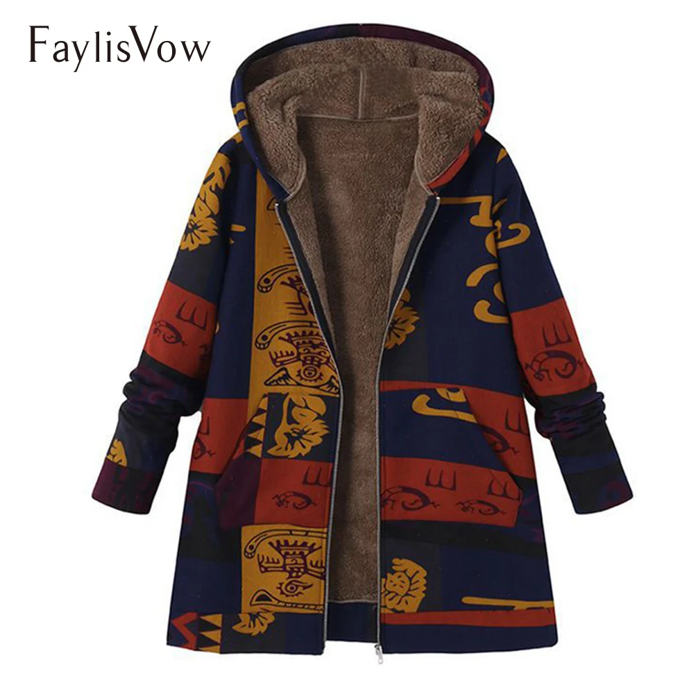 Ethnic Printed Fluffy Fleece Hooded Jacket Woman Thick Warm Long Sleeve Coat Winter Female Zipper Parka Outercoat Plus Size 5XL
Ethnic Printed Fluffy Fleece Hooded Jacket Woman Thick Warm Long Sleeve Coat Winter Female Zipper Parka Outercoat Plus Size 5XL