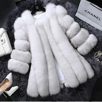 Luxury Faux Fox Fur Coat Women Winter Autumn Fashion Artificial Fur Leather Patchwork Jaqueta Feminina Inverno High Quality E73
Luxury Faux Fox Fur Coat Women Winter Autumn Fashion Artificial Fur Leather Patchwork Jaqueta Feminina Inverno High Quality E73
