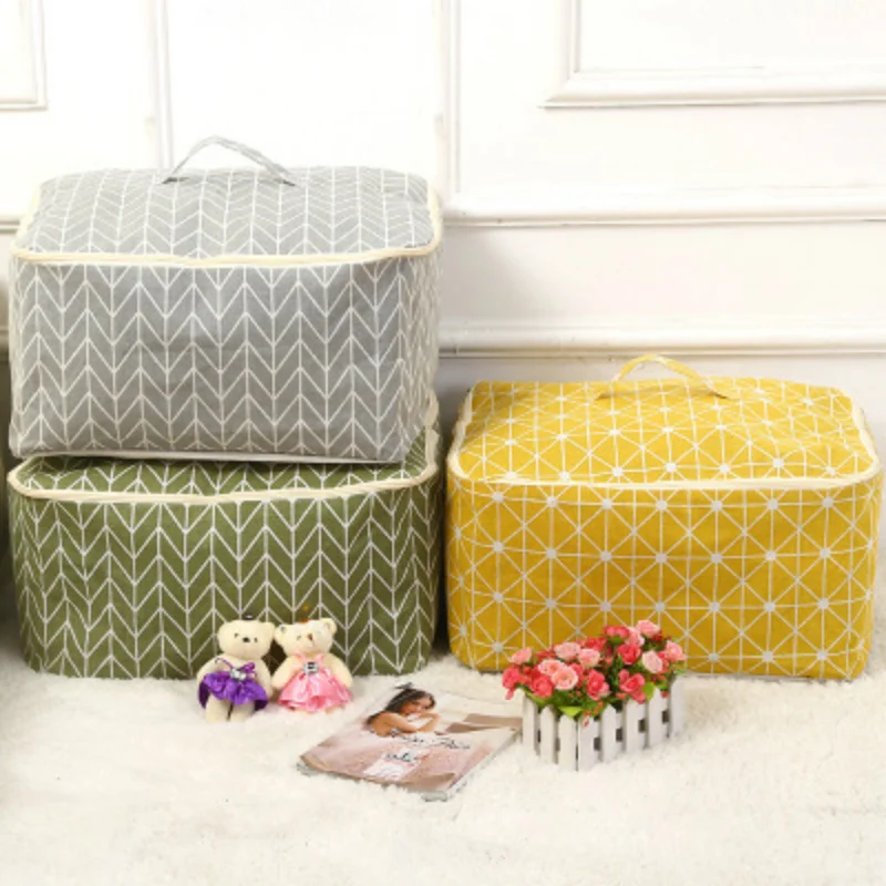 Cotton Linen Portable Quilt Storage Bags Luggage Bags Home Storage Organizer Washable Wardrobe Clothes Toys Storage Bags 1PC
Cotton Linen Portable Quilt Storage Bags Luggage Bags Home Storage Organizer Washable Wardrobe Clothes Toys Storage Bags 1PC