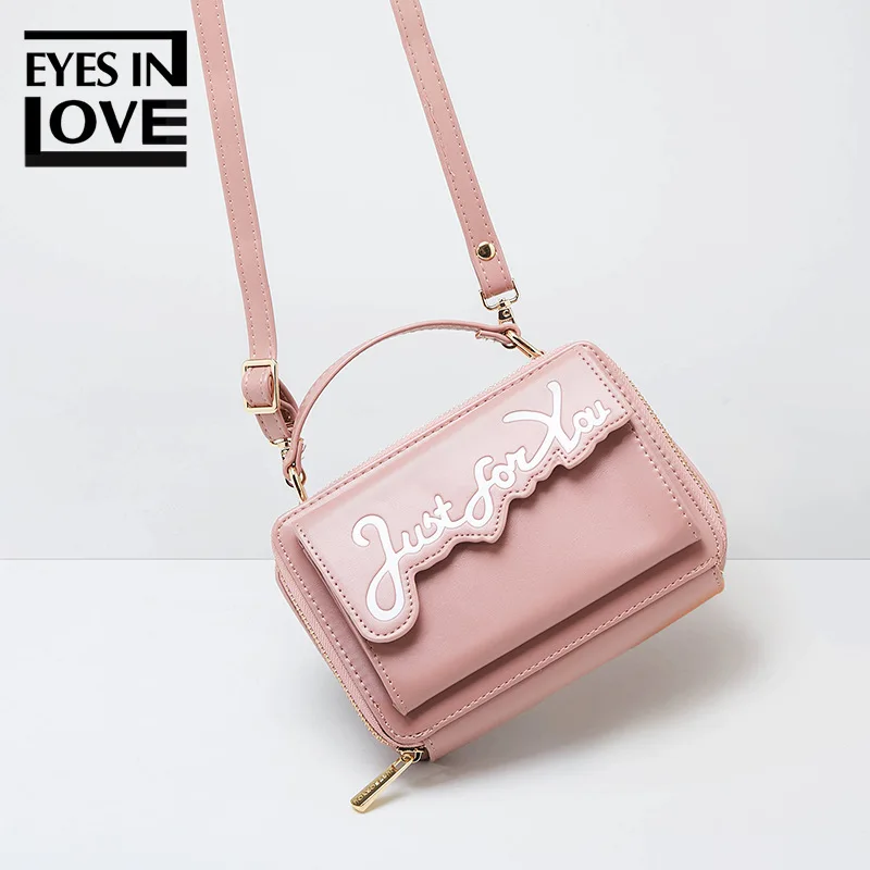 New Kawaii Pink Solid Zipper Women Handbag Letter Print Multi-functional Leather Shoulder Bag Fashion Cute Mini Messenger Bag
New Kawaii Pink Solid Zipper Women Handbag Letter Print Multi-functional Leather Shoulder Bag Fashion Cute Mini Messenger Bag