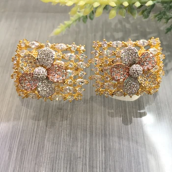 Lanyika Fashion Jewelry Neoteric Peach blossom shape Ear Loops Micro Plated Wedding Earrings Romantic Bridal Daily Best Gift
Lanyika Fashion Jewelry Neoteric Peach blossom shape Ear Loops Micro Plated Wedding Earrings Romantic Bridal Daily Best Gift