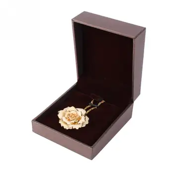 30mm Golden Necklace Chain with 24k Gold Dipped Real Rose Pendant Gift for Women
30mm Golden Necklace Chain with 24k Gold Dipped Real Rose Pendant Gift for Women