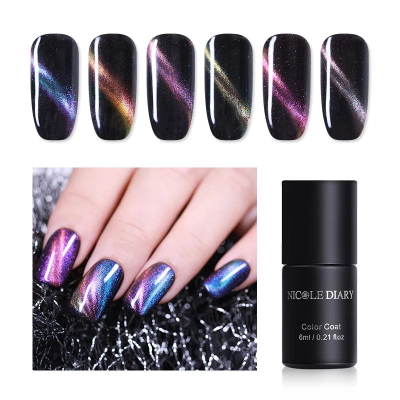 NICOLE DIARY 6ml Cat Eye Nail Gel Polish Magnetic Effect 5D Fantasy Glitter Shinning UV LED Gel Lacquer Manicure Art Gel
NICOLE DIARY 6ml Cat Eye Nail Gel Polish Magnetic Effect 5D Fantasy Glitter Shinning UV LED Gel Lacquer Manicure Art Gel