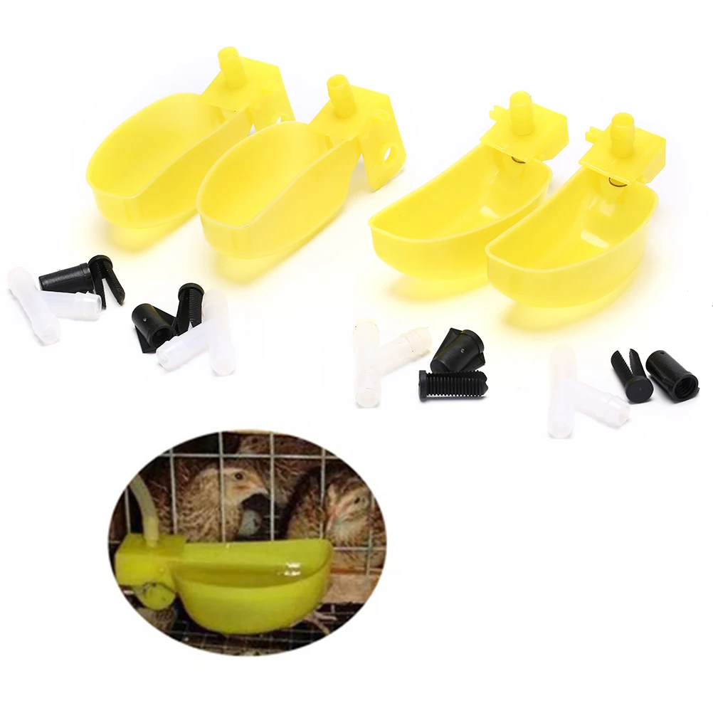 4 Pcs Bird Drinker Pet Quail Pigeons Drinker Water Bowl Poultry Drinking Cup Bird Cages Farm Poultry Feeding Equipment
4 Pcs Bird Drinker Pet Quail Pigeons Drinker Water Bowl Poultry Drinking Cup Bird Cages Farm Poultry Feeding Equipment