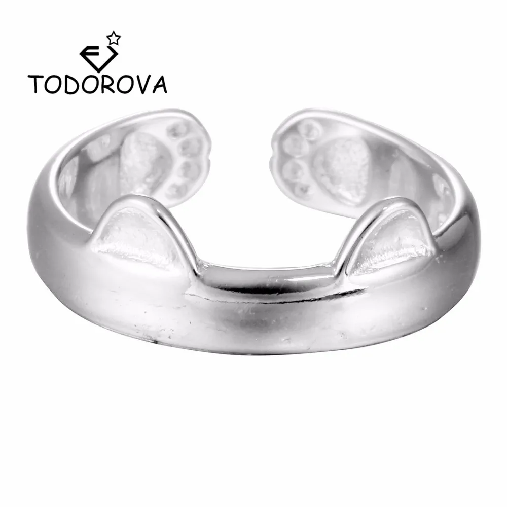 Todorova Silver Cat Ear Midi Finger Ring Female Cute Foot Print Open Rings for Women Accessories Jewelry Girl Child Gifts
Todorova Silver Cat Ear Midi Finger Ring Female Cute Foot Print Open Rings for Women Accessories Jewelry Girl Child Gifts