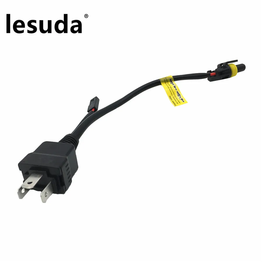 2Pcs H4 Enchufe Zócalo De Relé Arnés De Cableado Cable Para Hi//lo Hid Bi-Xenon Controlador