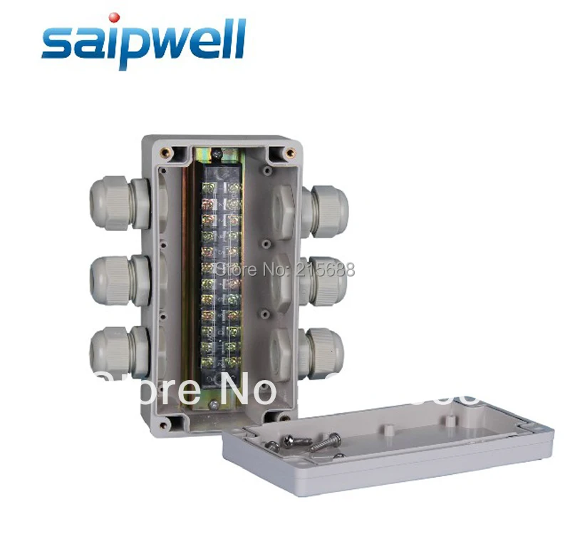 2015 NEW SAIPWELL IP65 WATERPROOF 80*160*55MM JUNCTION BOX WITH THE CABLE GLAND WATERPROOF ENCLOSURES DS-AG-0816-S
2015 NEW SAIPWELL IP65 WATERPROOF 80*160*55MM JUNCTION BOX WITH THE CABLE GLAND WATERPROOF ENCLOSURES DS-AG-0816-S