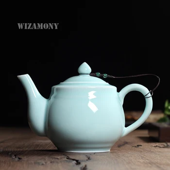 WIZAMONY New Hot Sale Longquan Celadon 620ml Zisha Ceramics Arts Handmade Teapot Porcelain yixing Clay Imitated Antique Teapot
WIZAMONY New Hot Sale Longquan Celadon 620ml Zisha Ceramics Arts Handmade Teapot Porcelain yixing Clay Imitated Antique Teapot