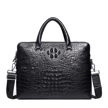 Double Zipper Mens Handbag Genuine Leather Crocodile Pattern Briefcase Men Shoulder Messenger Bag Cowhide Business Laptop Bag
Double Zipper Mens Handbag Genuine Leather Crocodile Pattern Briefcase Men Shoulder Messenger Bag Cowhide Business Laptop Bag