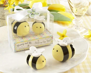 (24pcs =12boxes) Wholesale - Sweet as Can Bee Honeybee Ceramic Salt and Pepper Shakers Wedding Gift
(24pcs =12boxes) Wholesale - Sweet as Can Bee Honeybee Ceramic Salt and Pepper Shakers Wedding Gift