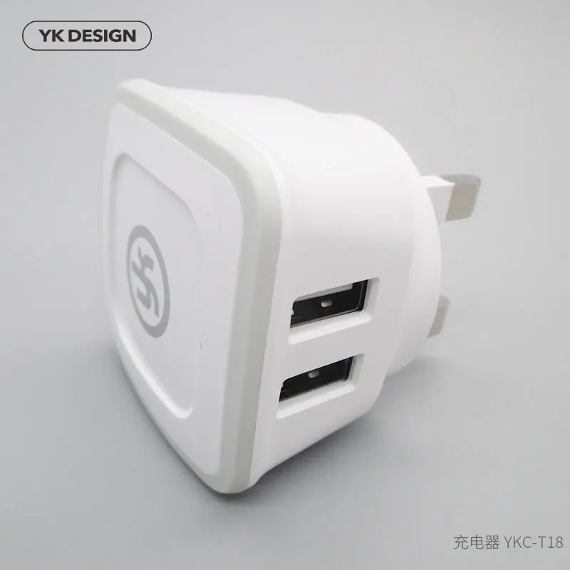 YK Charger For iPhone iPad Mobile Phone Double USB Charger UK Charger Plug Adapter Portable Travel Wall Charger
YK Charger For iPhone iPad Mobile Phone Double USB Charger UK Charger Plug Adapter Portable Travel Wall Charger