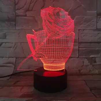 3D LED Lamp Flower Rose Cup bedside 7 Color Changing Lampara RGB Girl Child Kids Baby Birthday Gifts USB 3D LED Night Light Neon
3D LED Lamp Flower Rose Cup bedside 7 Color Changing Lampara RGB Girl Child Kids Baby Birthday Gifts USB 3D LED Night Light Neon