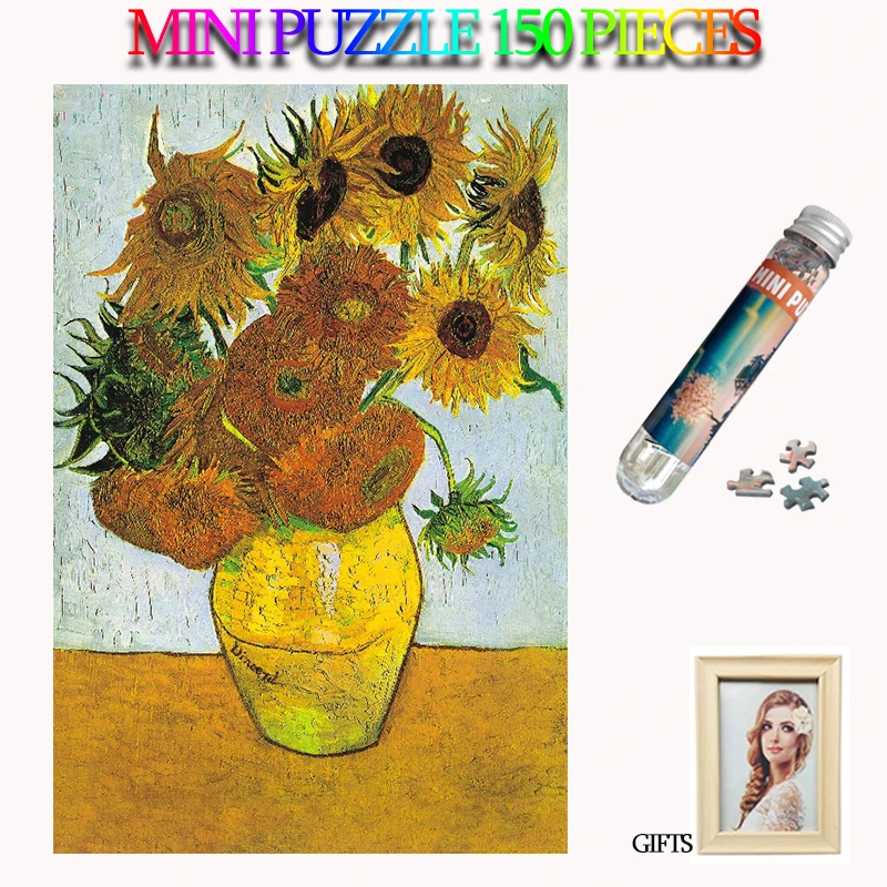MOMEMO Sunflower 150 Pieces Adults Mini Jigsaw Puzzles Paper Tube Puzzle Old Master Puzzle for Teens Kids Toys with Photo Frame
MOMEMO Sunflower 150 Pieces Adults Mini Jigsaw Puzzles Paper Tube Puzzle Old Master Puzzle for Teens Kids Toys with Photo Frame