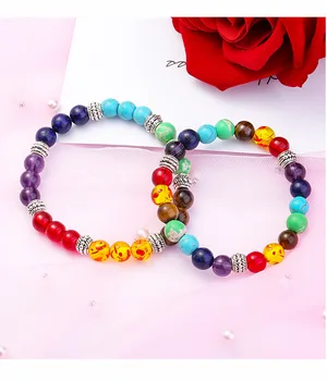 2019 NEW 7 colour chakra yoga bracelet Chalcedony bracelet 120pcs/lot free shipping
2019 NEW 7 colour chakra yoga bracelet Chalcedony bracelet 120pcs/lot free shipping