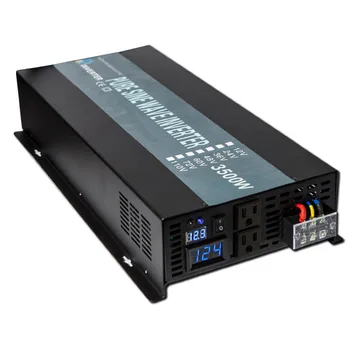 3500W Pure Sine Wave Solar Power Inverter 12V 230V Battery Inverter Solar System DC to AC Converter 12/24V/48V to 120V/220V/240V
3500W Pure Sine Wave Solar Power Inverter 12V 230V Battery Inverter Solar System DC to AC Converter 12/24V/48V to 120V/220V/240V