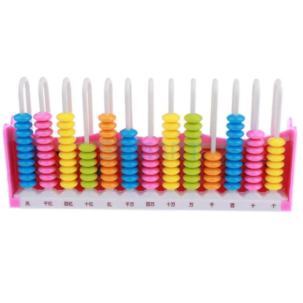Kids/Baby Preschool 13 Rods 10 Beads Arch Colorful Beads Abacus Arithmetic Number Counting Maths Learning Toy