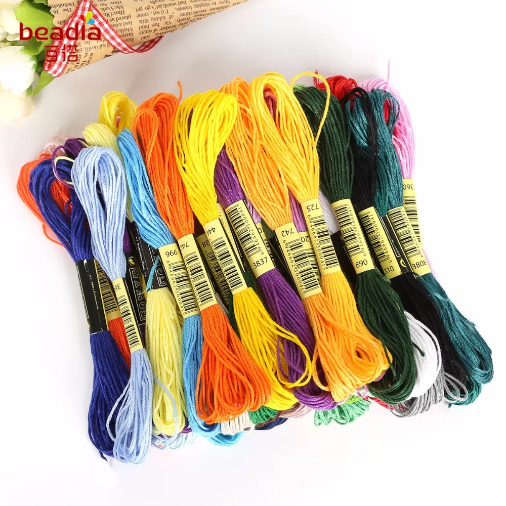 Cross Craft 6 shares Cross stitch cotton embroidery thread Line polyester Sewing Thread mix 8colors /50colors/100colors Package
Cross Craft 6 shares Cross stitch cotton embroidery thread Line polyester Sewing Thread mix 8colors /50colors/100colors Package
