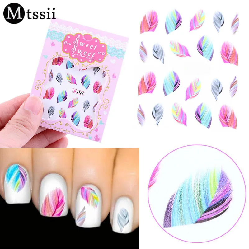 Mtssii 1 Sheet New Rainbow Colorful Feather Nail Art Sticker DIY Water Transfer Decals Decoration
Mtssii 1 Sheet New Rainbow Colorful Feather Nail Art Sticker DIY Water Transfer Decals Decoration