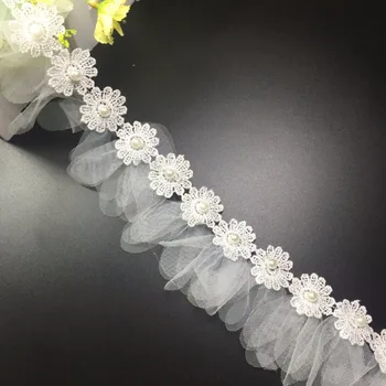 15yard White Venice Pearl Trims Mesh Lace Appliques Flower Sewing Beaded Trims DIY Wedding Handmade Craft Garment Accessories
15yard White Venice Pearl Trims Mesh Lace Appliques Flower Sewing Beaded Trims DIY Wedding Handmade Craft Garment Accessories