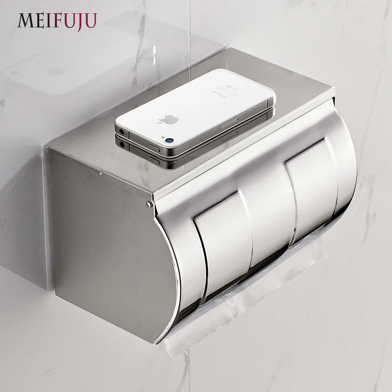 304 Stainless Steel Toilet Paper Holder with Shelf Box Tissue Toilet Paper Holders Dispenser Tissue Paper Wall mount roll holder
304 Stainless Steel Toilet Paper Holder with Shelf Box Tissue Toilet Paper Holders Dispenser Tissue Paper Wall mount roll holder