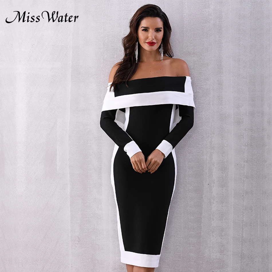 Miss Water Newest Celebrity Evening Party Bodycon Bandage Dress Women Long Sleeve Off The Shoulder Sexy Nightclub Dress Women
Miss Water Newest Celebrity Evening Party Bodycon Bandage Dress Women Long Sleeve Off The Shoulder Sexy Nightclub Dress Women