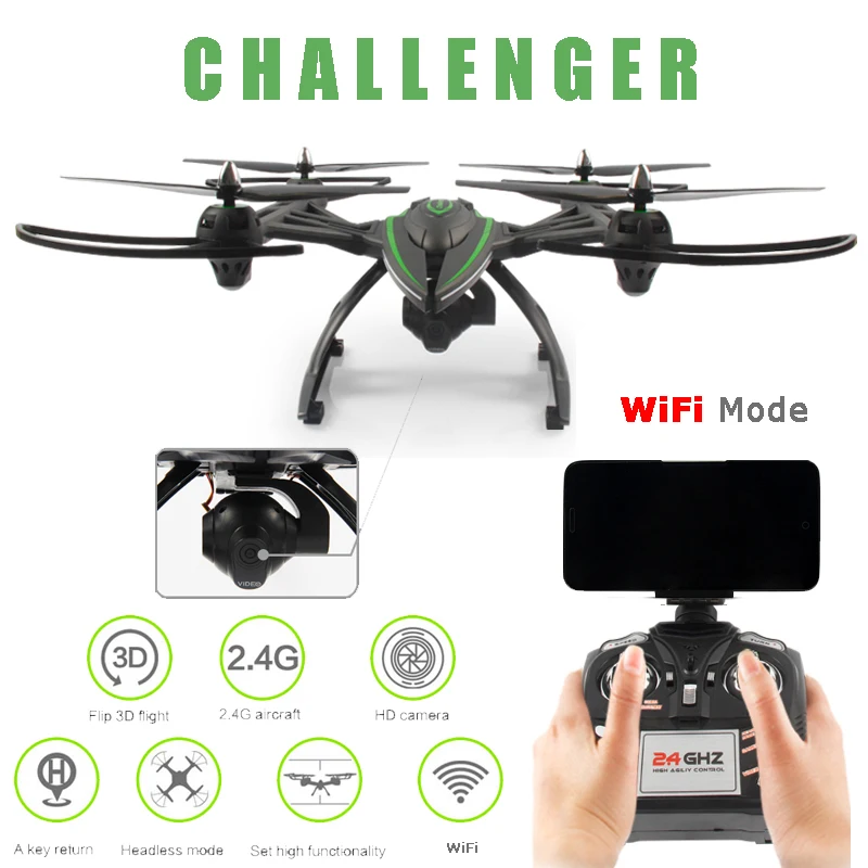 JXD 506W JXD506W WiFi FPV Phone Controlled Drone With 2.0MP Camera One-Key-return Take Off Barometer Set High RC Quadcopter RTF
JXD 506W JXD506W WiFi FPV Phone Controlled Drone With 2.0MP Camera One-Key-return Take Off Barometer Set High RC Quadcopter RTF