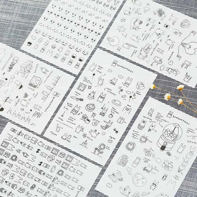6 Sheets/bag Cute Rabbit Sticker DIY Scrapbooking Diary Sticker Kawaii Stationery Sticker for Kids
6 Sheets/bag Cute Rabbit Sticker DIY Scrapbooking Diary Sticker Kawaii Stationery Sticker for Kids