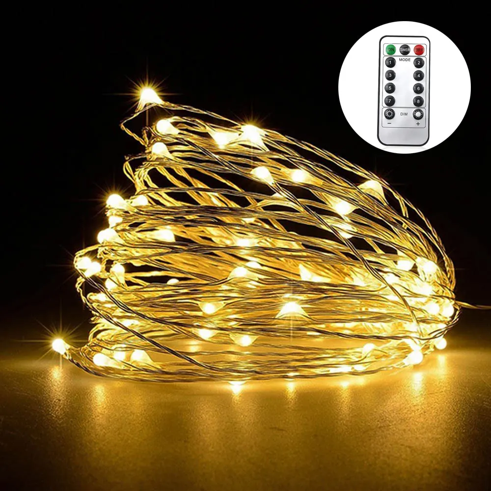 USB 5m Silver LED Copper String Light with Remote Control Charged Lights For Christmas Weddings Party Holiday Decoration
USB 5m Silver LED Copper String Light with Remote Control Charged Lights For Christmas Weddings Party Holiday Decoration