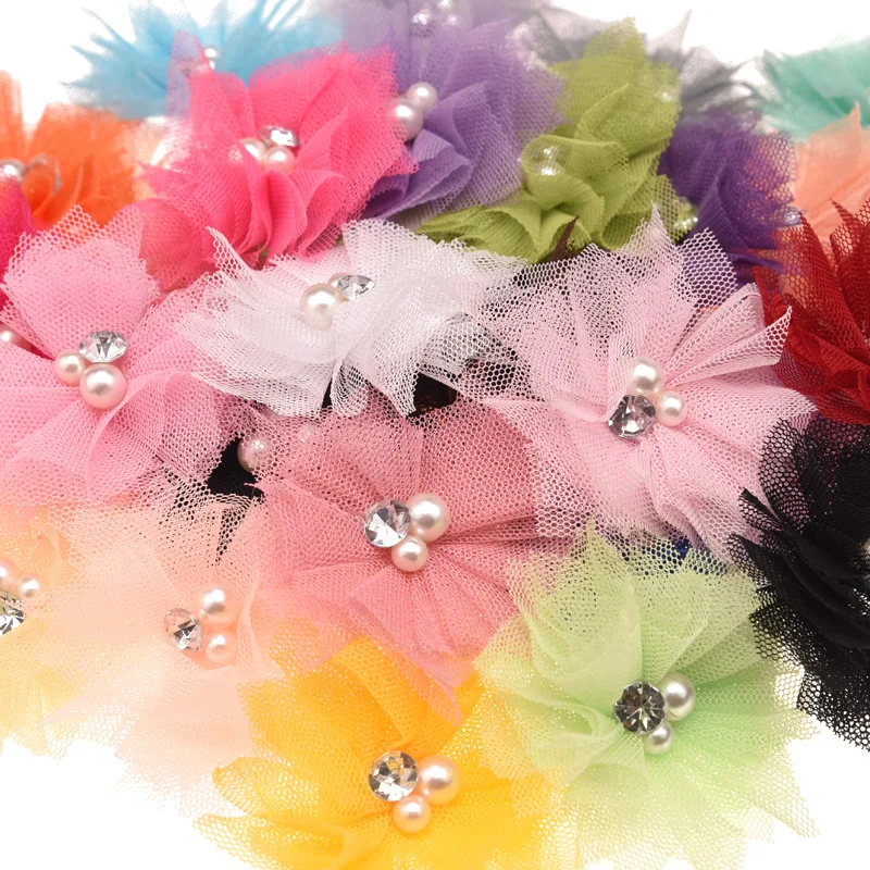 18 шт. сетчатые аксессуары для волос с жемчужинами|hair flower|fashion hair accessorieshair accessories |