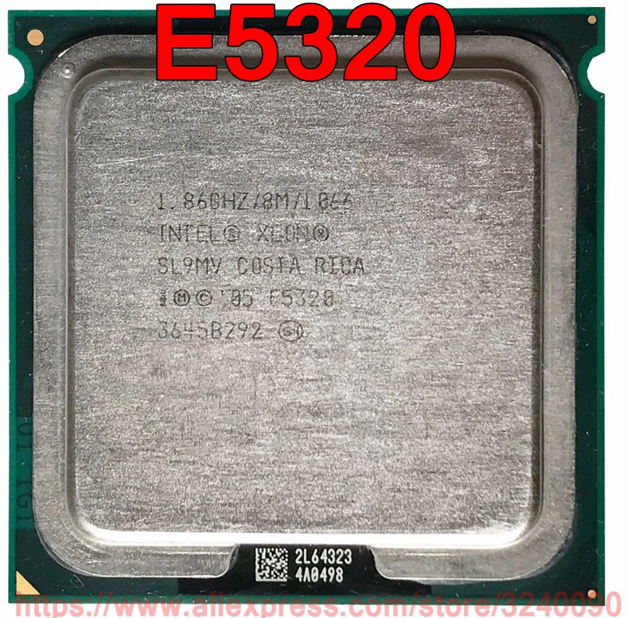 Оригинальный процессор Intel CPU Xeon E5320 1 86 ГГц/8 Мб/1066 МГц четырехъядерный разъем 771