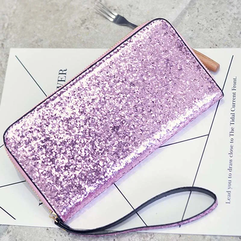 2018 PU Leather Fashion Holographic Women Long Zipper Wallets Wallets Glittering Sequins Women Luxury Purses
2018 PU Leather Fashion Holographic Women Long Zipper Wallets Wallets Glittering Sequins Women Luxury Purses