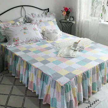 100%Cotton Lace Bed Skirt Pillow cases 3Pcs Wedding Princess Bedding Girls Bedspread Bed sheet For Gifts King/Queen/Full size
100%Cotton Lace Bed Skirt Pillow cases 3Pcs Wedding Princess Bedding Girls Bedspread Bed sheet For Gifts King/Queen/Full size