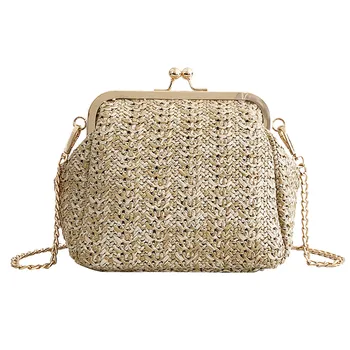 Women Fashion Summer Beach Wild Chain Messenger Shoulder Bag Solid Weaving Bag bolsa feminina X
Women Fashion Summer Beach Wild Chain Messenger Shoulder Bag Solid Weaving Bag bolsa feminina X