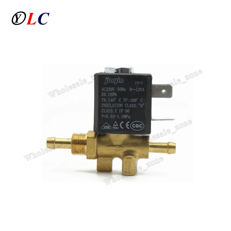 JYZ-3W Normally Closed 2mm N/C 2/2 Way AC 230V G1/8' Brass Steam Generator Water 2 Position 2 Way Solenoid Valve Coffee Makers
JYZ-3W Normally Closed 2mm N/C 2/2 Way AC 230V G1/8' Brass Steam Generator Water 2 Position 2 Way Solenoid Valve Coffee Makers
