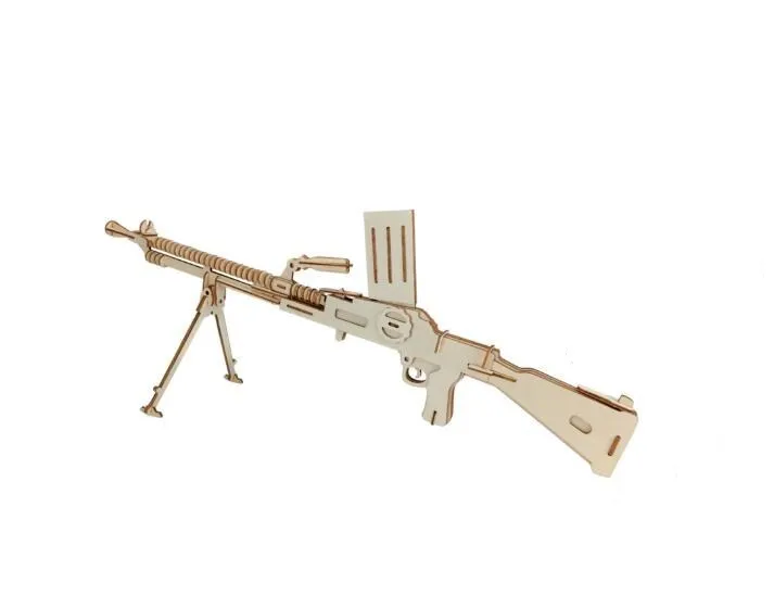 Simulation Light Machine toy Gun Model 3d Three-dimensional Wooden Jigsaw Puzzle Toys for Children Diy Handmade Wooden Jigsaw
Simulation Light Machine toy Gun Model 3d Three-dimensional Wooden Jigsaw Puzzle Toys for Children Diy Handmade Wooden Jigsaw