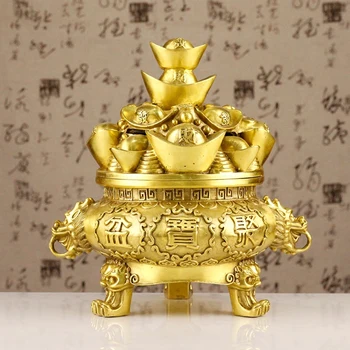 SHUN brass Select size copper treasure bowl Feng Shui Home Decorations metal Crafts
SHUN brass Select size copper treasure bowl Feng Shui Home Decorations metal Crafts