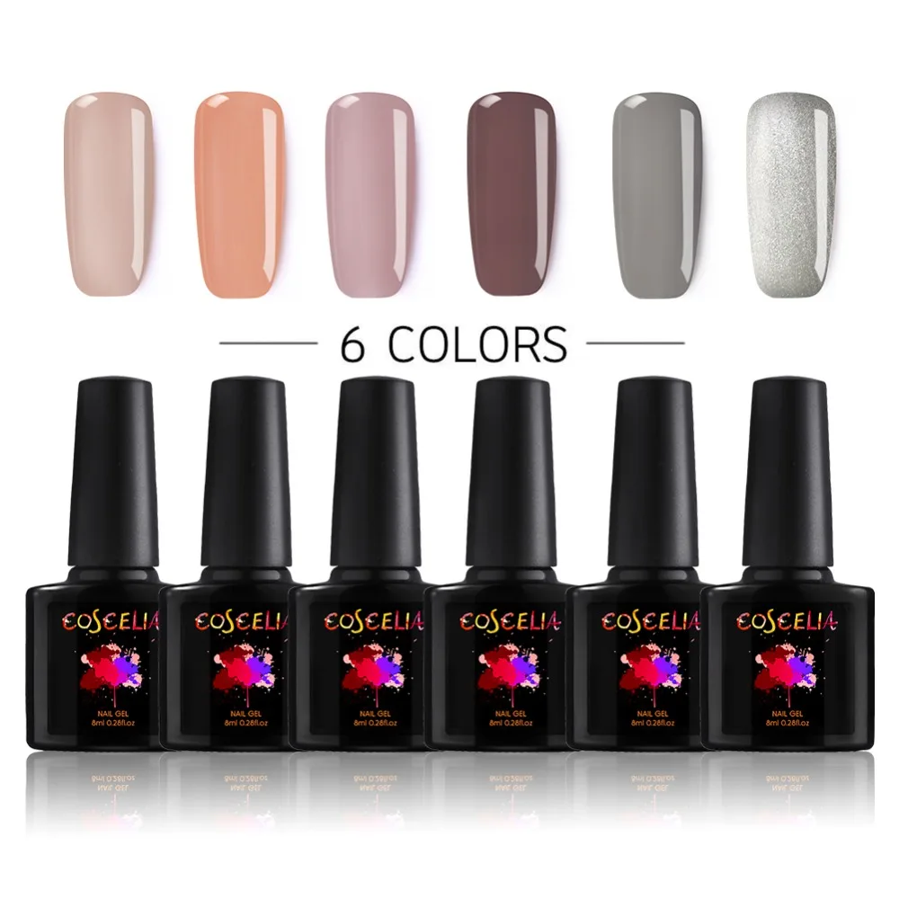 COSCELIA 6pcs/Lot Painting Gel Semi Permanent Varnish Set UV Gel Nail Polish Gellack Gel For Nail Gel Nail Polish Kit
COSCELIA 6pcs/Lot Painting Gel Semi Permanent Varnish Set UV Gel Nail Polish Gellack Gel For Nail Gel Nail Polish Kit