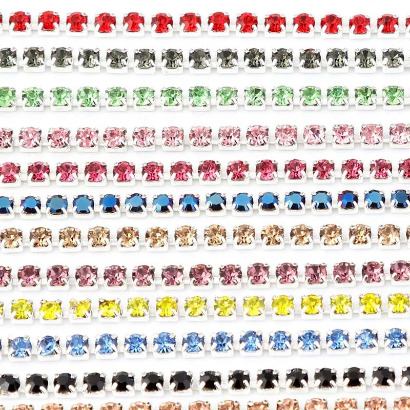 SS16 4mm colorful glass crystal Rhinestone Chain,silver bottom sew on Cup Chains For diy Garment Bags decorations 5yards/lot
SS16 4mm colorful glass crystal Rhinestone Chain,silver bottom sew on Cup Chains For diy Garment Bags decorations 5yards/lot