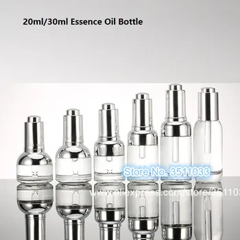 10PCS 20ML 30ML Silver Empty Glass Essential Oil Bottle Clear Glass Essence Oil Refillable Bottle Cosmetic Dropper Containers
10PCS 20ML 30ML Silver Empty Glass Essential Oil Bottle Clear Glass Essence Oil Refillable Bottle Cosmetic Dropper Containers