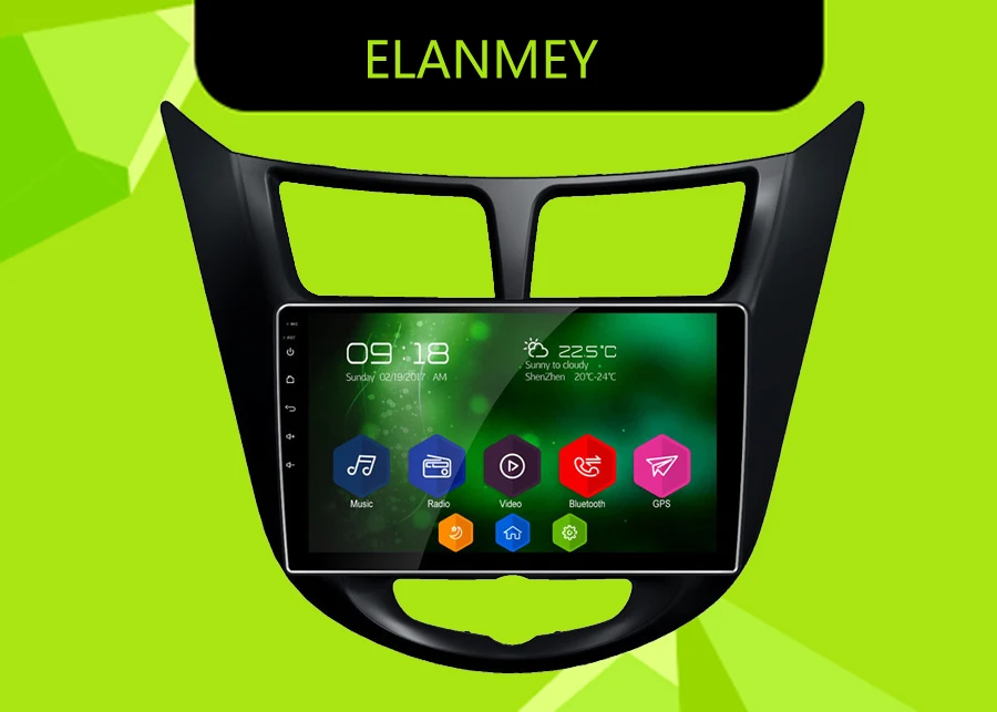 Elanmey GPS 8-Core Bluetooth stereo android 8.1.0 car multimedia player for HYUNDAI accent verna solaris 2011 navi radio device
Elanmey GPS 8-Core Bluetooth stereo android 8.1.0 car multimedia player for HYUNDAI accent verna solaris 2011 navi radio device