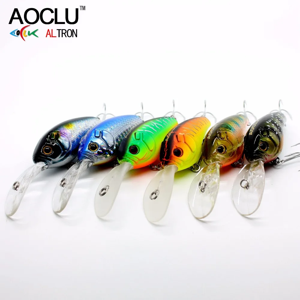 AOCLU 6 PCS/LOT wobbler Super Quality 6 Colors 9cm 13g Hard Bait Minnow Crank Fishing lures baits 6# VMC hooks free shipping
AOCLU 6 PCS/LOT wobbler Super Quality 6 Colors 9cm 13g Hard Bait Minnow Crank Fishing lures baits 6# VMC hooks free shipping