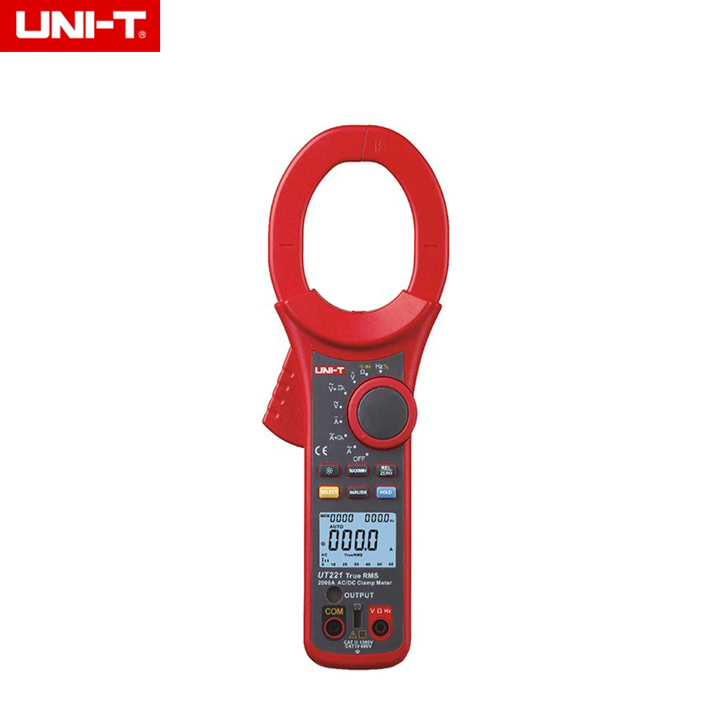 UNI-T UT221 LCD Display 3 5/6 digit AC/DC 2000A Digital Clamp Meters Voltage Resistance Tester
UNI-T UT221 LCD Display 3 5/6 digit AC/DC 2000A Digital Clamp Meters Voltage Resistance Tester