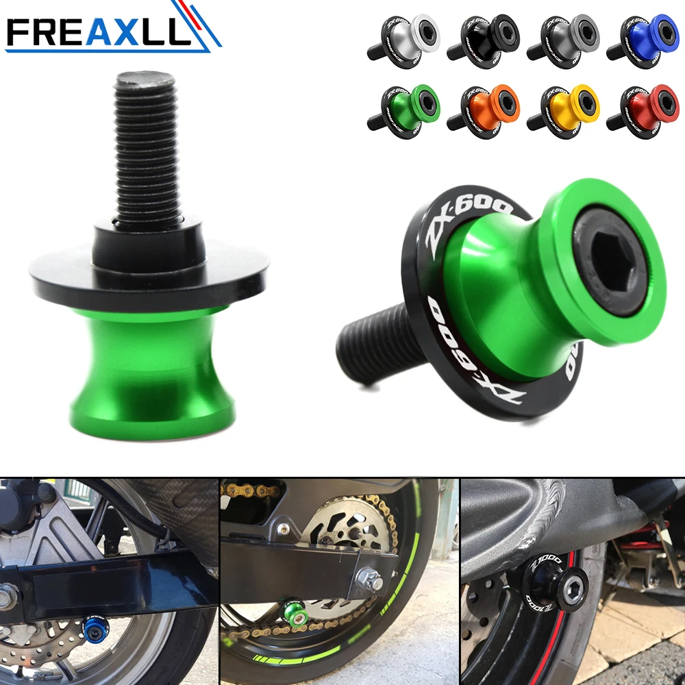 For KAWASAKI NINJA ZX600 ZX-6 ZX-6R ZX-6RR M10 10MM Motorcycle CNC Stands Screws Swingarm Spool Slider Motorbike Accessories | Автомобили
