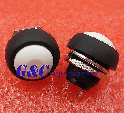 2PCS 12mm Waterproof Momentary ON/OFF Push Button Mini Round Switch White 
2PCS 12mm Waterproof Momentary ON/OFF Push Button Mini Round Switch White