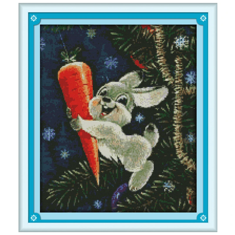 The Rabbit and Carrot Counted Cross Stitch 11CT 14CT Cross Stitch Set Wholesale Animals Cross-stitch Kits Embroidery Needlework
The Rabbit and Carrot Counted Cross Stitch 11CT 14CT Cross Stitch Set Wholesale Animals Cross-stitch Kits Embroidery Needlework